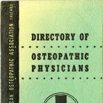 AOA Directory of Osteopathic Physicians 1944