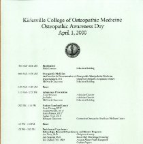 KCOM Osteopathic Awareness Day Schedule