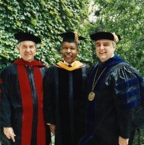 Sydney Ross and Fred Tinning with Louis Sullivan