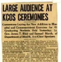 Large Audience at KCOS Ceremonies