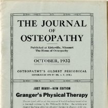 Journal of Osteopathy, Volume 39, Number 10