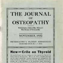 Journal of Osteopathy, Volume 39, Number 11