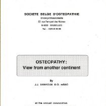 Osteopathy: View from Another Continent