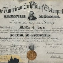 Matilda Loper Diploma