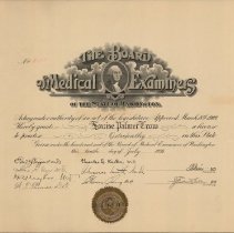 Louise Crow License Certificate