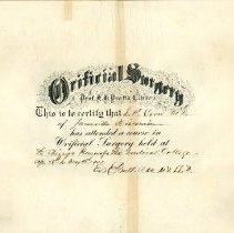 Louise Crow Certificate