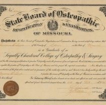 Lawrence Lowe Registration Certificate