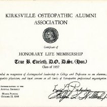 KOAA Membership Certificate