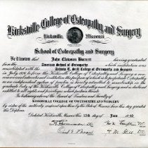 John Burnett KCOS Diploma