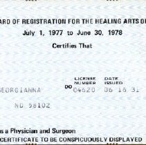 Georgianna Pfeiffer License