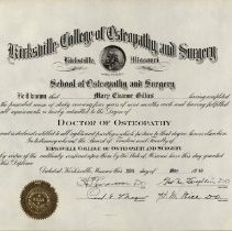 Mary Gillies Diploma