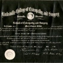 Mary Gillies Diploma