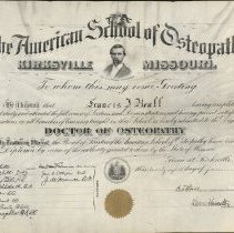 Francis Beall ASO Diploma