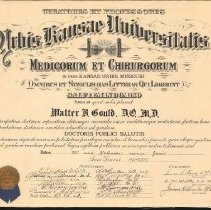 Walter Gould Diploma