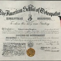 Edward Bergstrom ASO Diploma