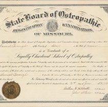 Samuel Borough License Certificate