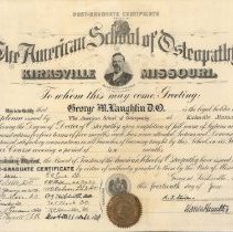 George Laughlin Diploma