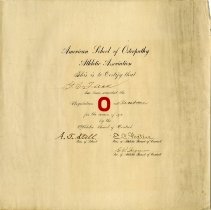 G. C. Flick Athletic Certificate