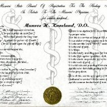 Munroe Kneeland Certificate