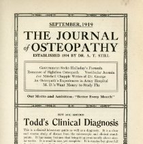 The Journal of Osteopathy, Vol. XXVI, No. 9