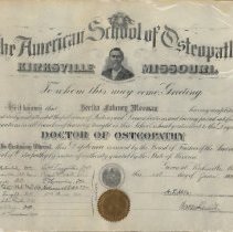 Bertha Moomaw Diploma
