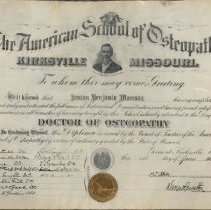 Kenton Moomaw Diploma