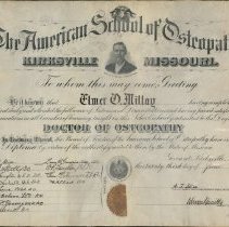 Elmer Millay Diploma