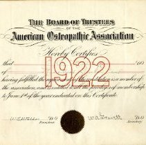 Elmer Millay Membership Certificate