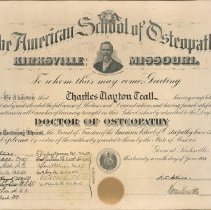 Charles Teall Diploma