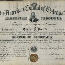 Ernest Proctor Diploma
