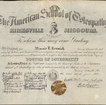 Minnie Rennick Diploma