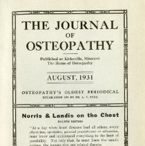The Journal of Osteopathy, Vol. XXXVIII, No. 8