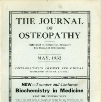 The Journal of Osteopathy, Vol. XXXIX, No. 5