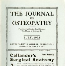 The Journal of Osteopathy, Vol. XL, No. 7