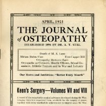 The Journal of Osteopathy, Vol. XXVIII, No. 4