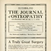 The Journal of Osteopathy, Vol. XXVIII, No. 9