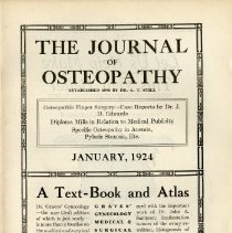 The Journal of Osteopathy, Vol. XXXI, No. 1