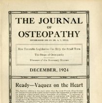The Journal of Osteopathy, Vol. XXXI, No. 12