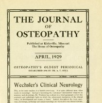 The Journal of Osteopathy, Vol. XXXVI, No. 4