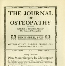 The Journal of Osteopathy, Vol. XXXVI, No. 12