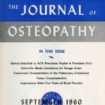 The Journal of Osteopathy, Vol. LXVII, No. 9