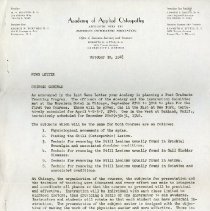 Academy of Applied Osteopathy Newsletter