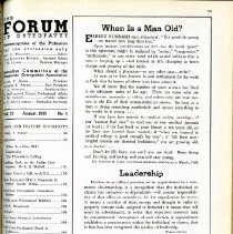 Forum of Osteopathy Volumes 12 & 13, 1939