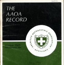 The AAOA Record, Volume 25, Number 1