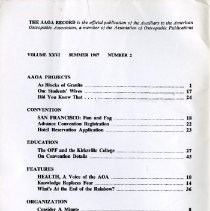 The AAOA Record, Volume 26, Number 2