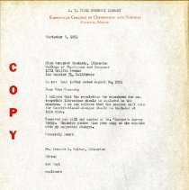 Margaret Cressaty Correspondence