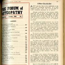 Forum of Osteopathy Volume 19; 1946