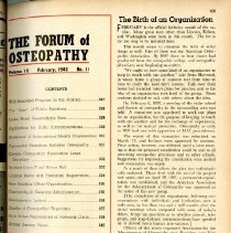Forum of Osteopathy Volume 19; 1946