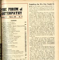 Forum of Osteopathy Volume 19; 1946