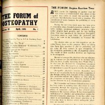 Forum of Osteopathy Volume 19; 1946